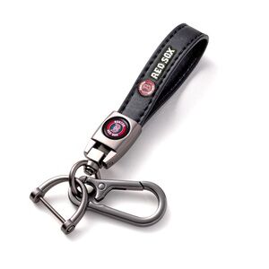 Red Sox leather keychain NEW